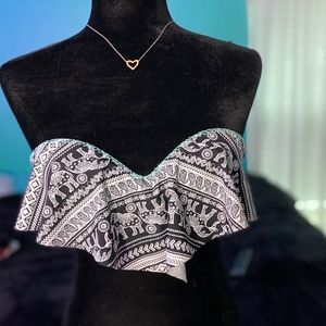 Teal and blue bikini